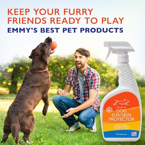 EBPP Dog Sunscreen Sun Skin Protector Spray 32 fl oz - Safe for All Breeds with No Zinc Oxide - Pet Protection and Moisturizer for Skin, Coat, Nose, Ears