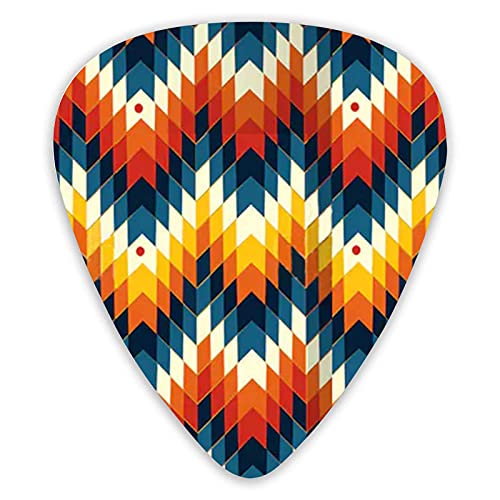 Médiators pour guitare Native American Geometric Print Guitar Picks 12 Packs – Variety Guitar Picks Plectrums - Les Beatles, Paul McCartney, John Lennon, RIngo Starr, George Harrison Médiators pour guitare Native American Geometric Print Guitar Picks 12 Packs - Variety Guitar Picks Plectrums