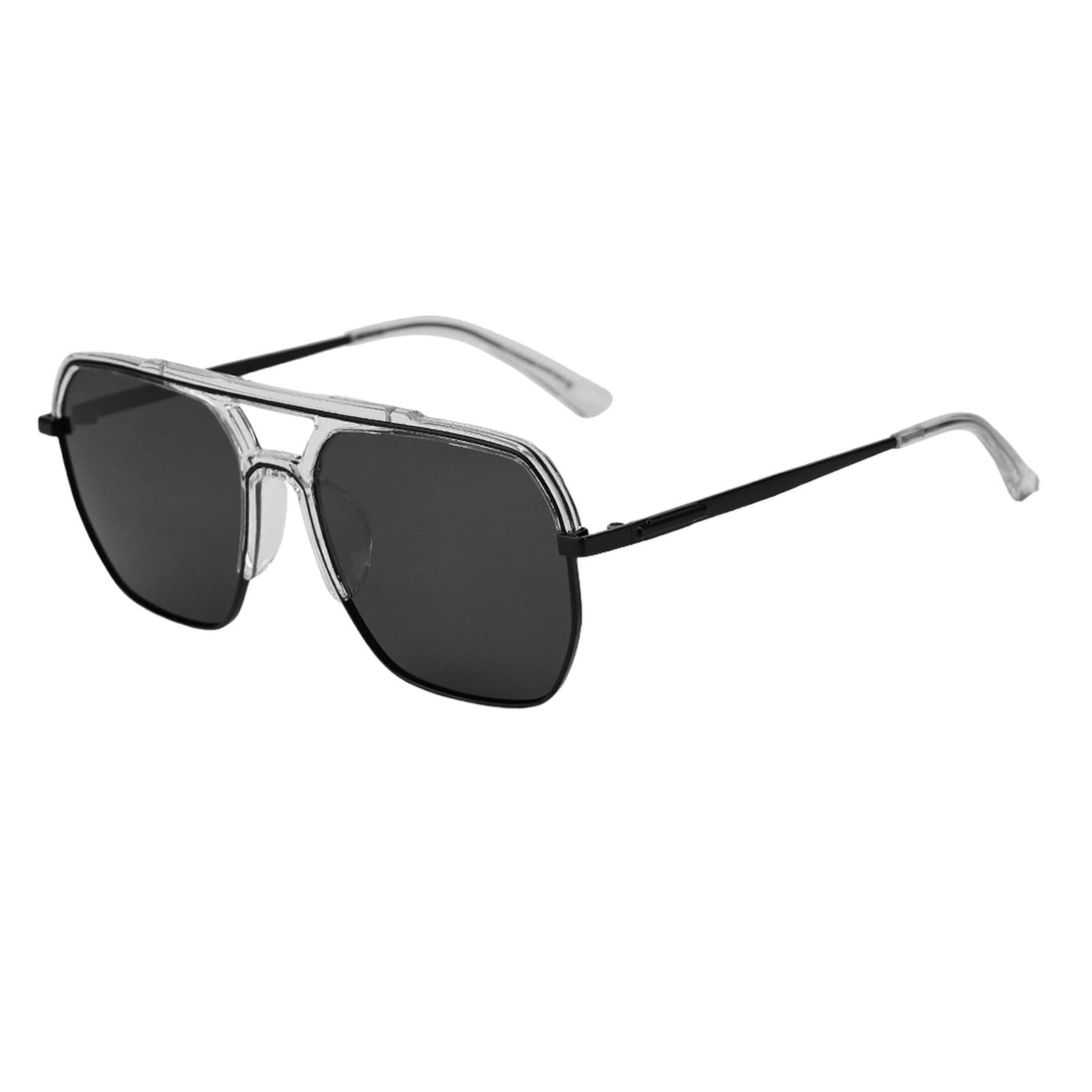 Sonnenbrille Damen Frauen Mode Große Für Das Fahren Von Strand Und Straßenfotografie Sonnenvisiere-c30 Matte Black Grey Film