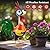 Ratuor Large Metal Rooster Decor Garden Statue Chicken Yard Art Kitchen Outdoor Decoration Gifts for Women Mom