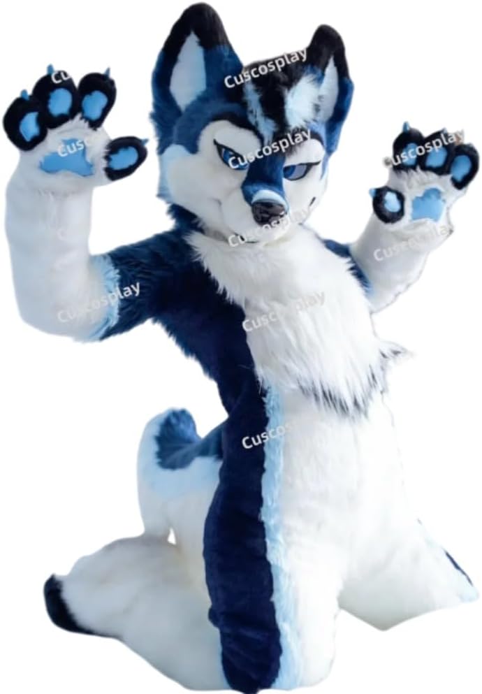 Husky Fox Dog Fursuit Mascot Costume Theme Character Adults Outfit Christmas