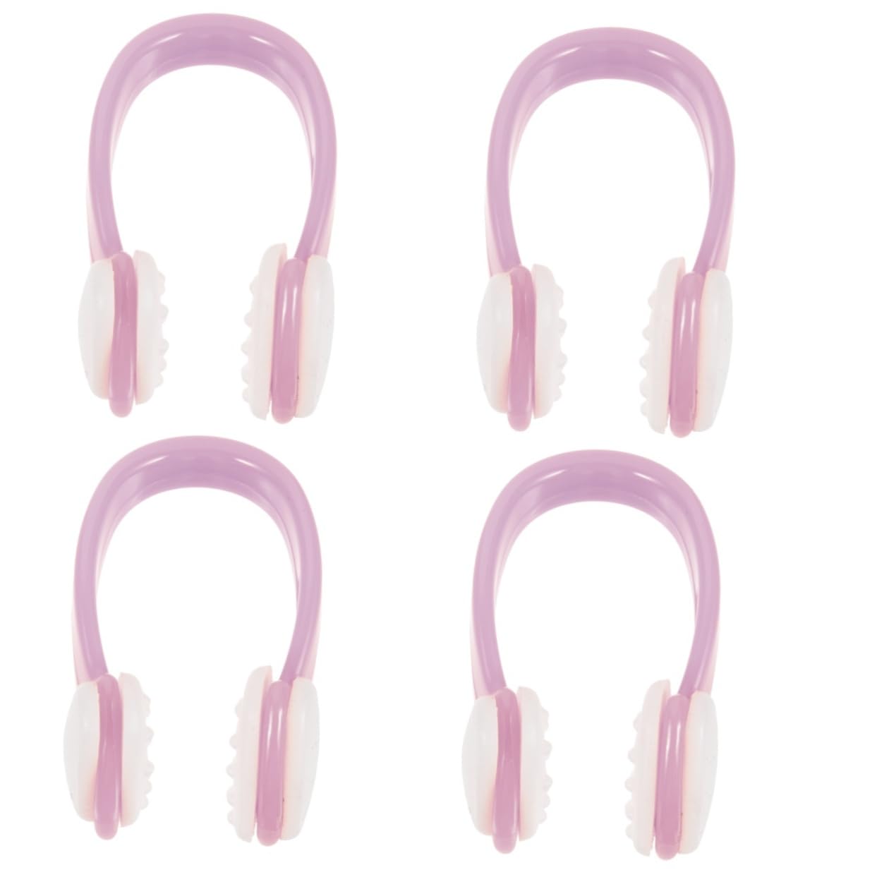 NOLITOY 4pcs Anti-Slip Nose Clips for Swimming Silicone Nose Clip for Kids and Adults Swimming Accessories