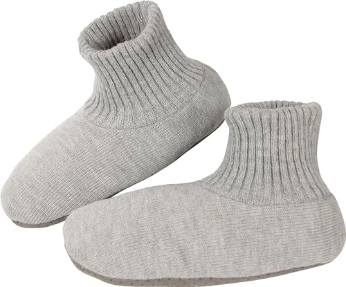 Image of BenSorts Men Fuzzy Slipper Socks with Grippers Non Slip Indoor House Socks Christmas Gifts