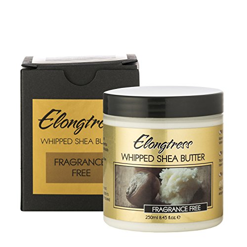 Whipped Shea Butter By Elongtress: All Natural Moisturizing Shea Butter Cream For Flawless Skin And Luscious Hair –Nourishing And Rejuvenating Body And Face Moisturizer – Fragrance Free