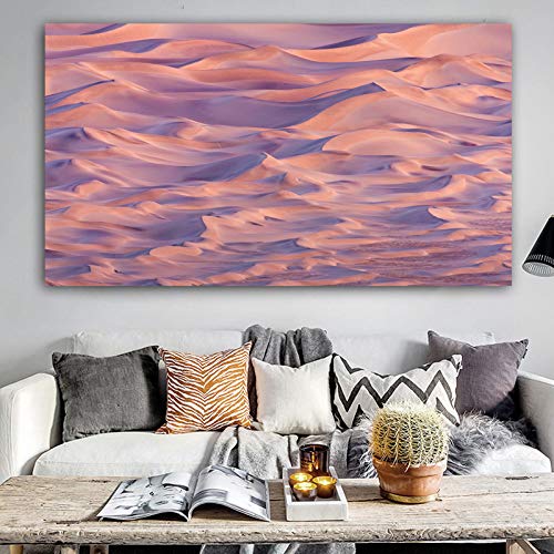 N / A Cartel confiable Pintura de la Lona Pintura del Paisaje Desert Valley Arte de la Pared Imagen de la Pared Sala de Estar Decoración del hogar Sin Marco 50x90cm