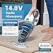Anktel Handstaubsauger Testsieger 14,8V 8800mAh mit Ladestation -PowerClean2300- Handstaubsauger Akku Kabellos Nass&Trocken mit Waschbar HEPA-Filter Handsauger Beutellos Staubsauger per Auto, Haus