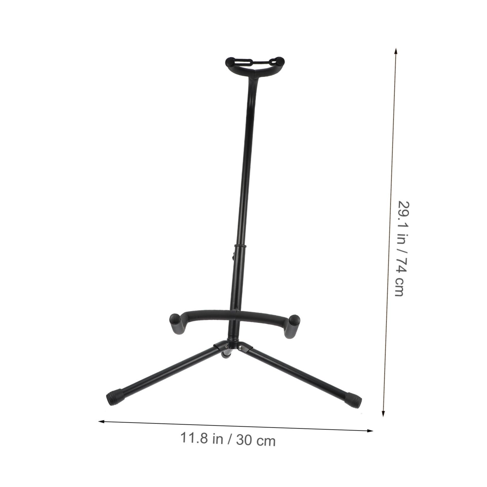 Milisten 1Pc Folding Guitar Display Stand Lightweight Durable Guitar Storage Rack and Ukuleles for and Home Use Black