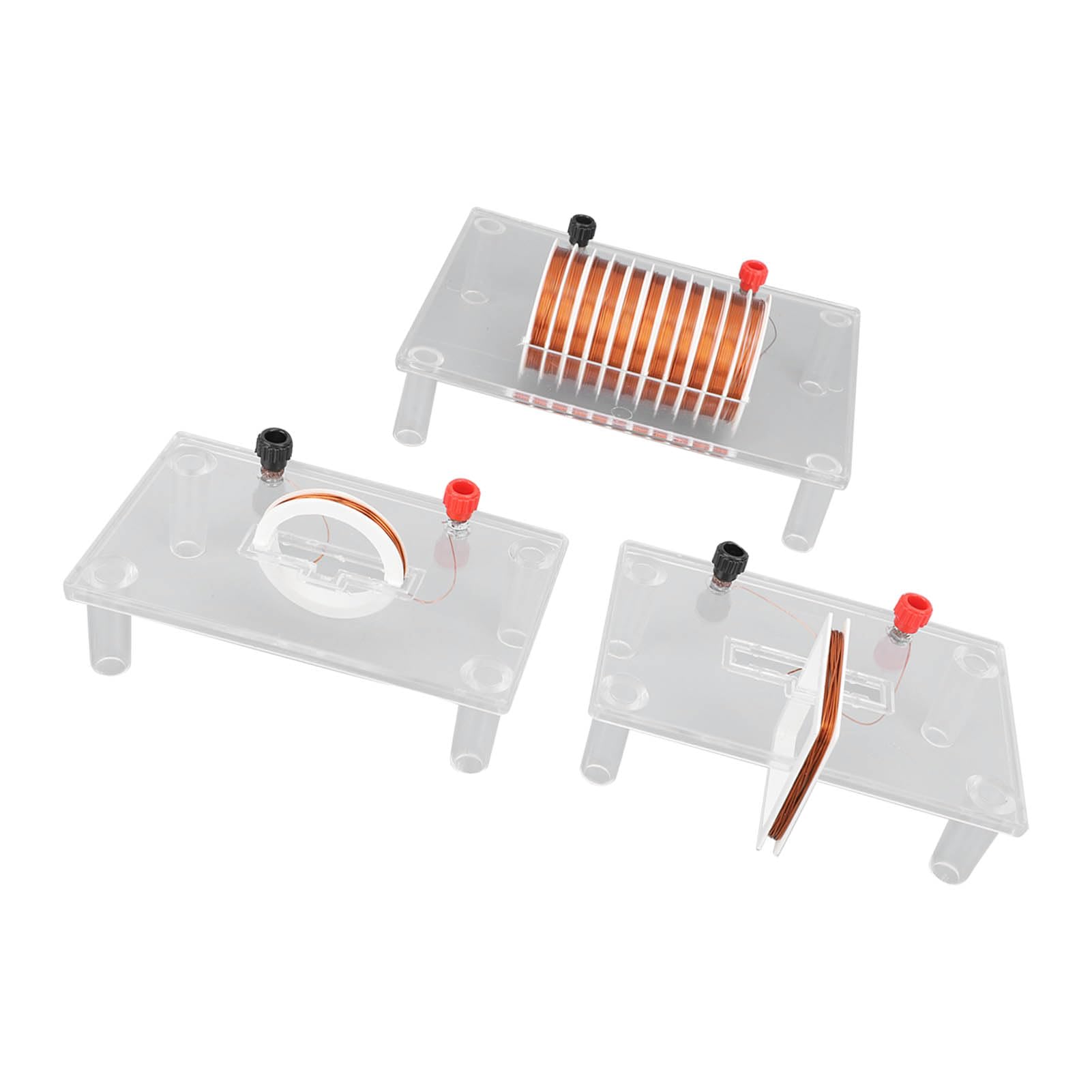pour Les expériences scientifiques en Classe : kit d'instruments d'enseignement de la Physique de démonstration de Champ magnétique Actuel avec Coque en PVC Transparent projetable