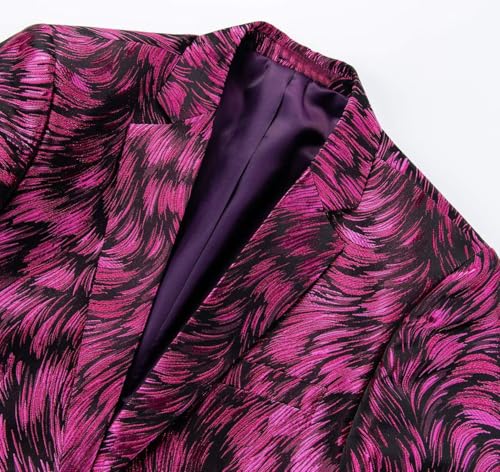 Mens Homecoming Floral Applique Blazer Dress Slim Fit Prom Party Paisley Suit Jacket for Men4