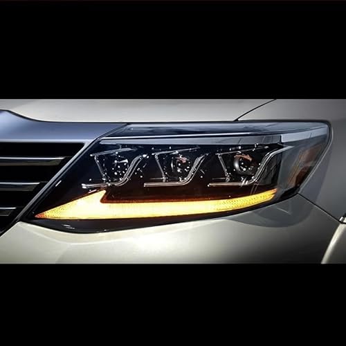 FT Lights Compatible With Toyota Fortuner Headlights 2011-2015 3 Eye LED Projetor Headlamp Daytime Running Light Automotive Accessories