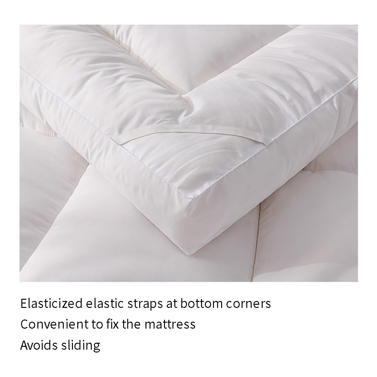 Cubrecolchón extra grueso tamaño King de 180 x 200 cm, fibra de soja natural, transpirable, color verde suave, máxima comodidad para una experiencia de sueño reparadora