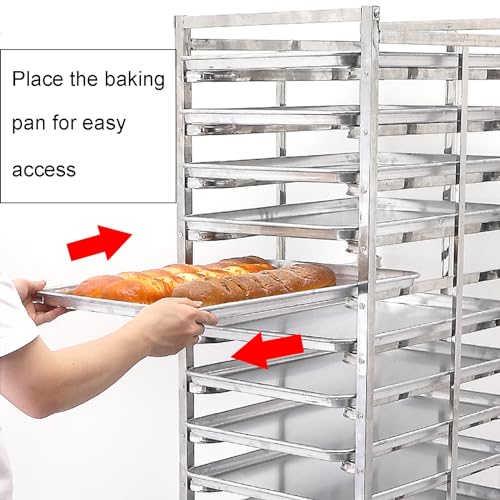 Scaffale refrigerante con ruote, carrello salvaspazio per cucina e pasticceria, ideale per pasticceria e pasticceria