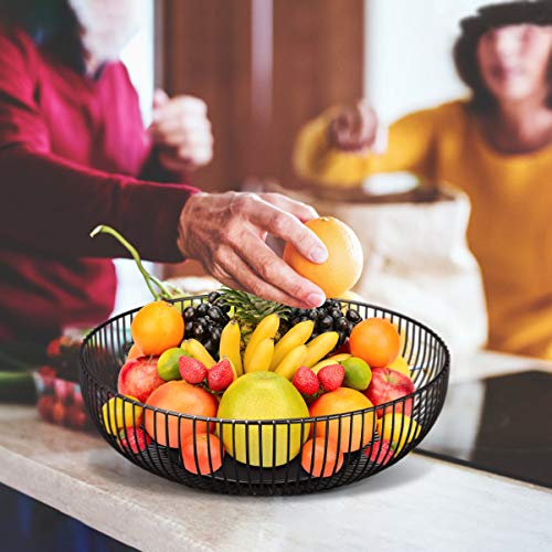 BESPORTBLE Cesta de arame de frutas de ferro arte tigela para lanche e frutas vegetais para decoraçã