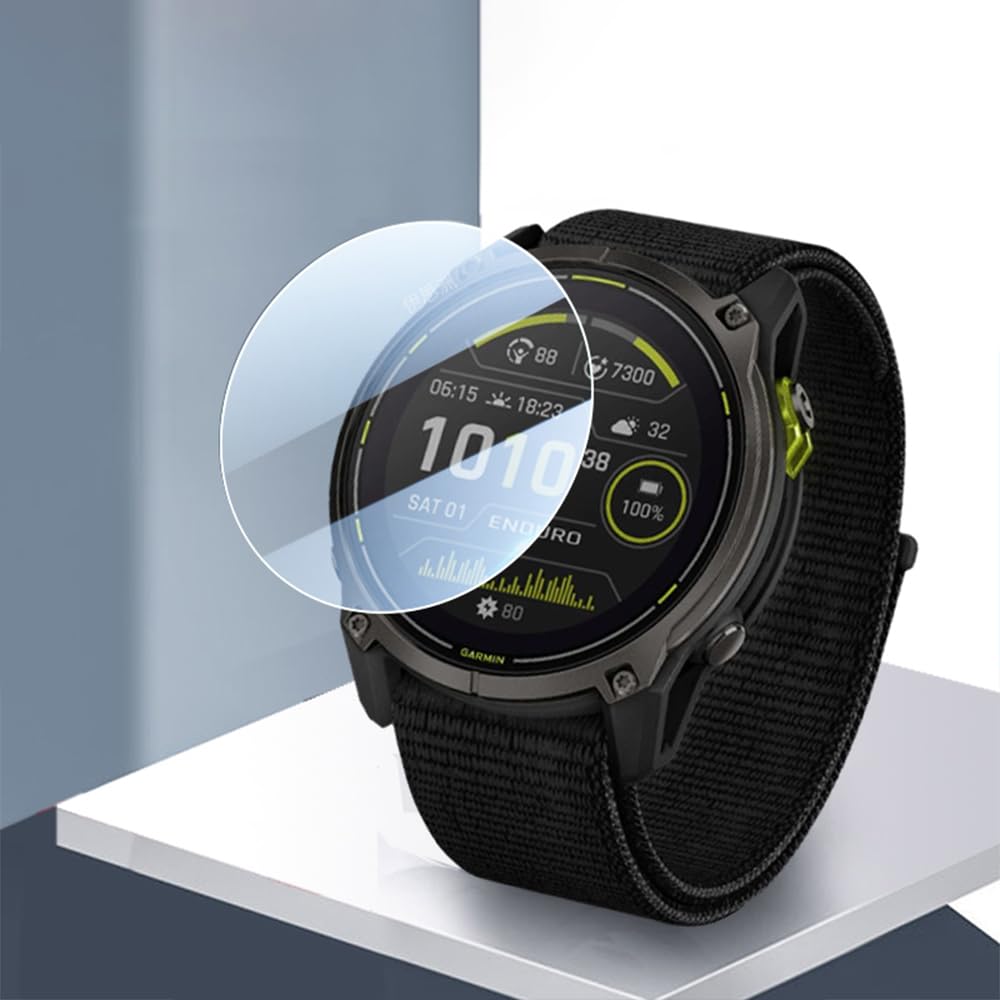 dla [4 Pack] Garmin Fenix 8 51mm Ochraniacz Ekranu, HD Clear Szkło Hartowane do Ochrony Ekranu, [Anti-Scratch]-Clear