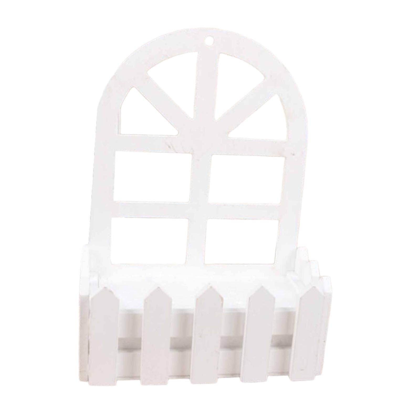 Wooden Picket Fence Artificial Flower Pot Fence for Garden Farmhouse Wedding Round Head | Fence Panels | Garden Fencing | Yard, Garden & Outdoor Living-image-36