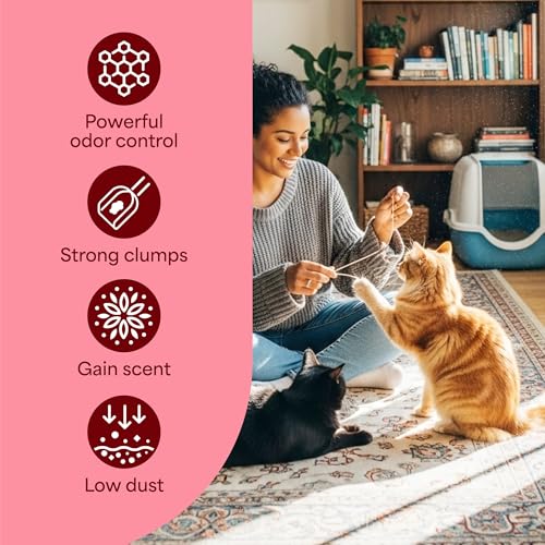 Fresh Step Advanced Odor Shield Clumping Cat Litter with Gain, 18.5 lb, 2Pk - image 8