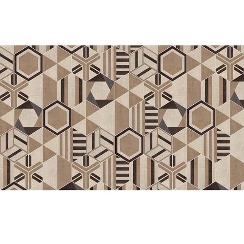 Tapis de course 50 x 360 cm au motif géométrique moderne