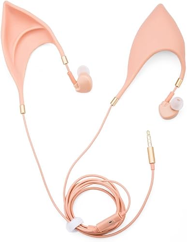 Miniatura 2 de JINSERTA Elf - Auriculares intrauditivos con micrófono manos libres para iPhone/iPad, Android, computadora, cosplay, auriculares