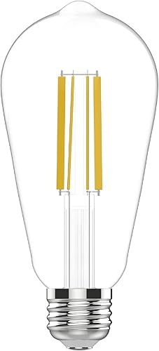Miniatura 6 de GE Bombillas LED ultra brillantes, equivalentes a 100 vatios, color blanco suave, bombillas ST19 estilo Edison (paquete de 4)