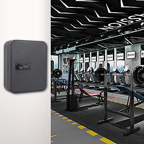 Kyodoled Key Cabinet Wall Mount,Locking Key Organizer,Key Storage Lock Box With Code,Key Management With Combination Lock,20 Key Hooks & Tags Key Lab,7.87 X 6.3 X 3.14 Inch,(Black,20 Key) #TOP7