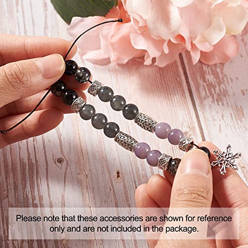 Kissitty 300Pcs/Box Tibetan Antique Silver Column Spacer Beads Tube Charm Beard Beads For Men 4.5Mm-18Mm For Diy Jewelry Craft Making 1.5Mm-4.5Mm Hole #TOP4