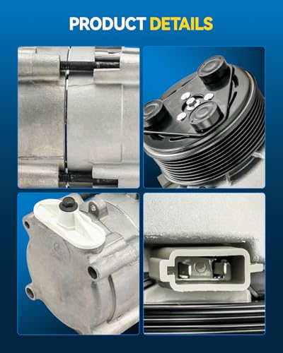 Image of PHILTOP Air Conditioner AC Compressor with Clutch for Ford Expedition 1997-2002,Excursion 2000-2001 5.4L /6.8L,1997-2002 E150 E250 Econoline,F150 2003 5.4Liter,E350 Super Duty 1999-2002 5.4L /6.8L