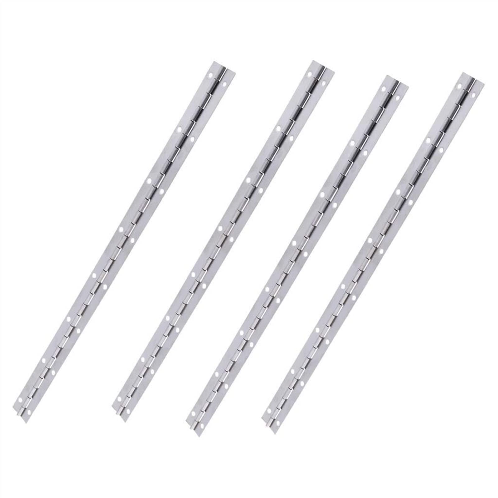 4 Pieces of 15-inch Marine Piano Hinges, Stainless Steel Marine Deck and Cabin Hardware