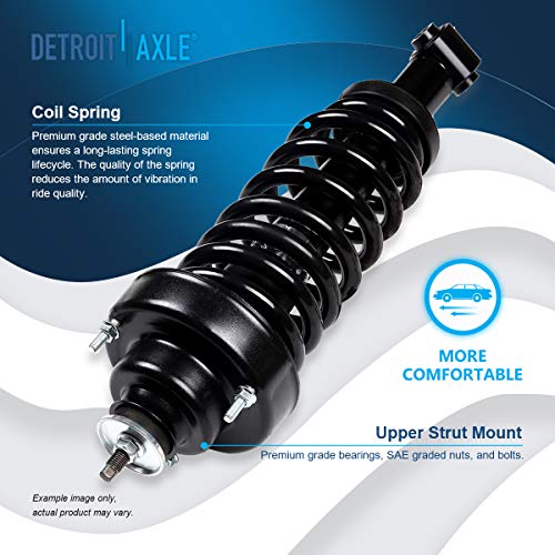Detroit Axle - Front & Rear Complete Strut & Spring Assembly Replacement For 2002 2003 Ford Explorer Mercury Mountaineer - 4Pc Set #TOP4