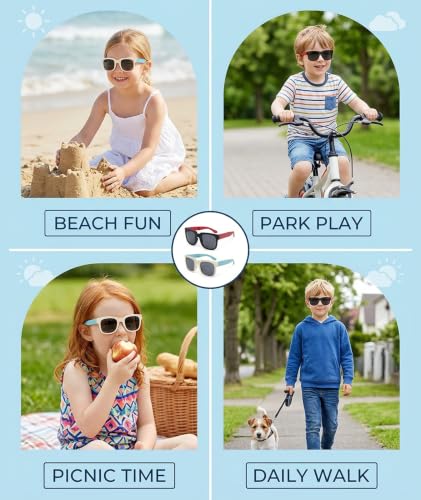 Image of 2 pcsSunglasses for Kids Boy