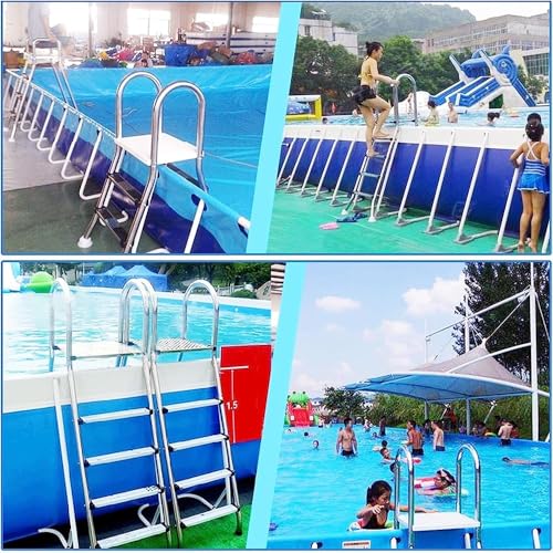 Escalera para piscina elevada de 52 pulgadas con 4 peldaños miniatura 7
