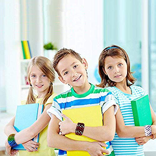 Dazzling Toys Slap Bracelets For Kids Bulk – Kids Snap Bracelets -Halloween Slap Bracelets For Kids – Slap On Bracelets For Kids Party Favors/Carnival /Classroom Prizes – Slap On Wristbands - 100 Pcs #TOP3