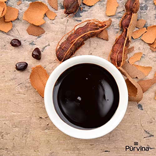 Image of Purvina Pre-Cooked Tamarind Paste - 200 gm (Pack of 2) | No Preservatives| Single Ingredient | Reusable Glass Bottles | Sustainable Packaging