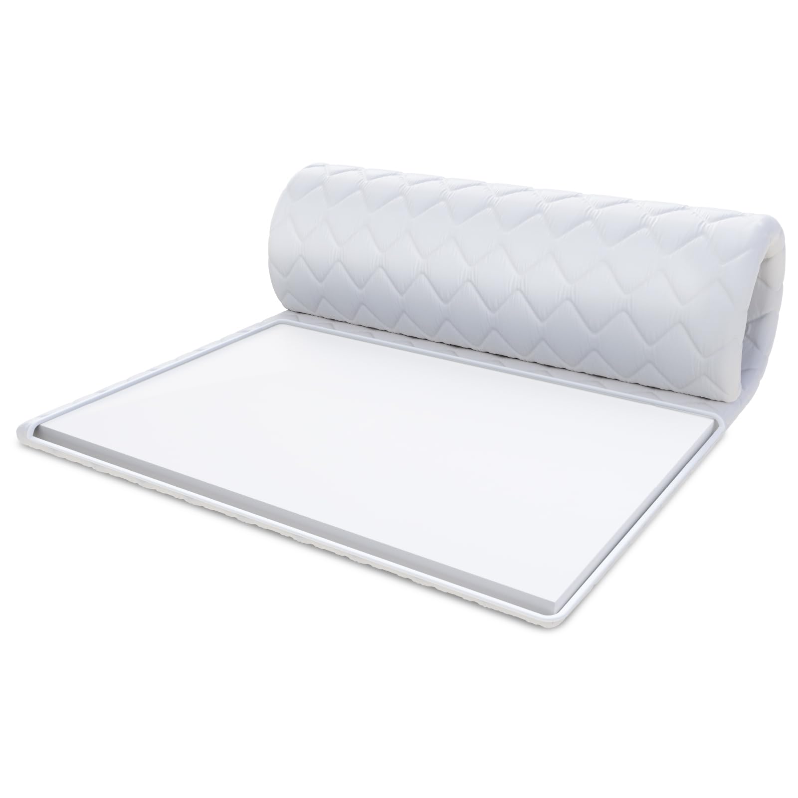 FDM Nakładka na materac z zimnej pianki materac wierzchni 180 x 200 cm zimna pianka stopień twardości H4 wysokość ok. 5 cm nadaje się dla alergików, certyfikat Öko-Tex, biały
