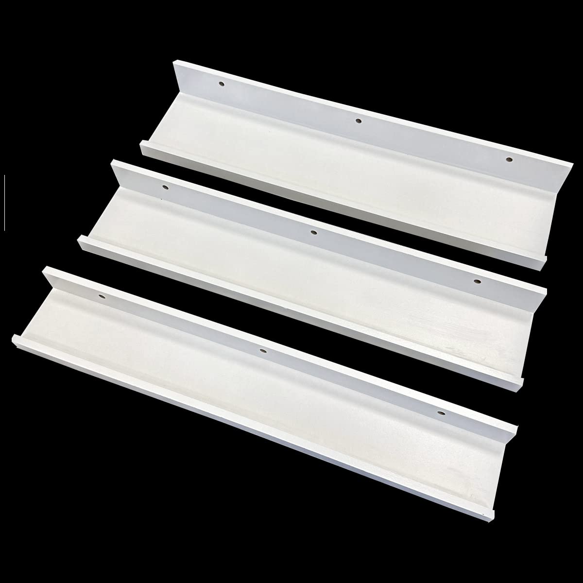 PrimoLiving 3er Set Wandregal Weiß - 90 cm Schweberegal Bilderleiste Set für Bilderrahmen Bücher Deko im Wohnzimmer Arbeitszimmer Badezimmer Küche Schlafzimmer P-14851