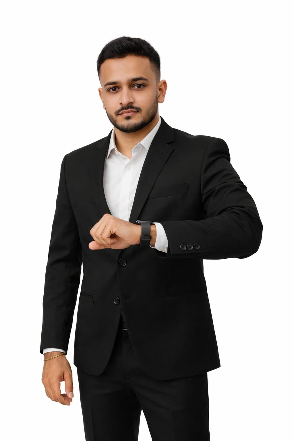 Adiba Garments Men's Black Blazer Office & Business-picture-40