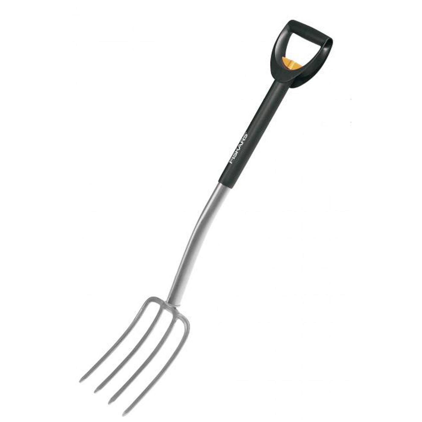 Fiskars Teleskopik çatal, Sert zeminler için, 4 diş, Toplam uzunluk: 105-125 cm, Bor çelik, Siyah/Gümüş, SmartFit, 1000630