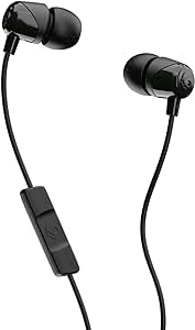 Skullcandy Jib Wired Earbuds with 3.5mm Plug, Noise Isolating Fit, Built-In Microphone Call and Track Control, Convenient for Travel - Black asin的图片