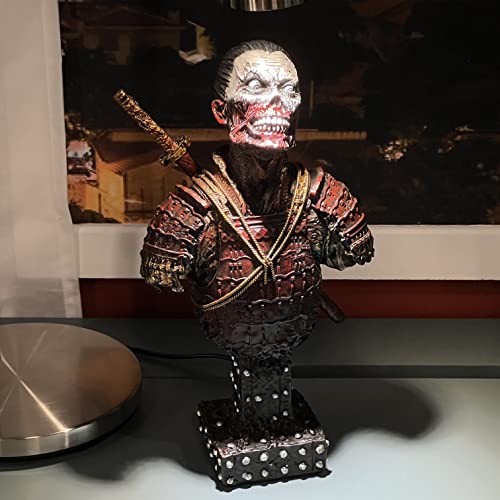 Busto de Samurai Zombi en Resina para Decoración miniatura 7