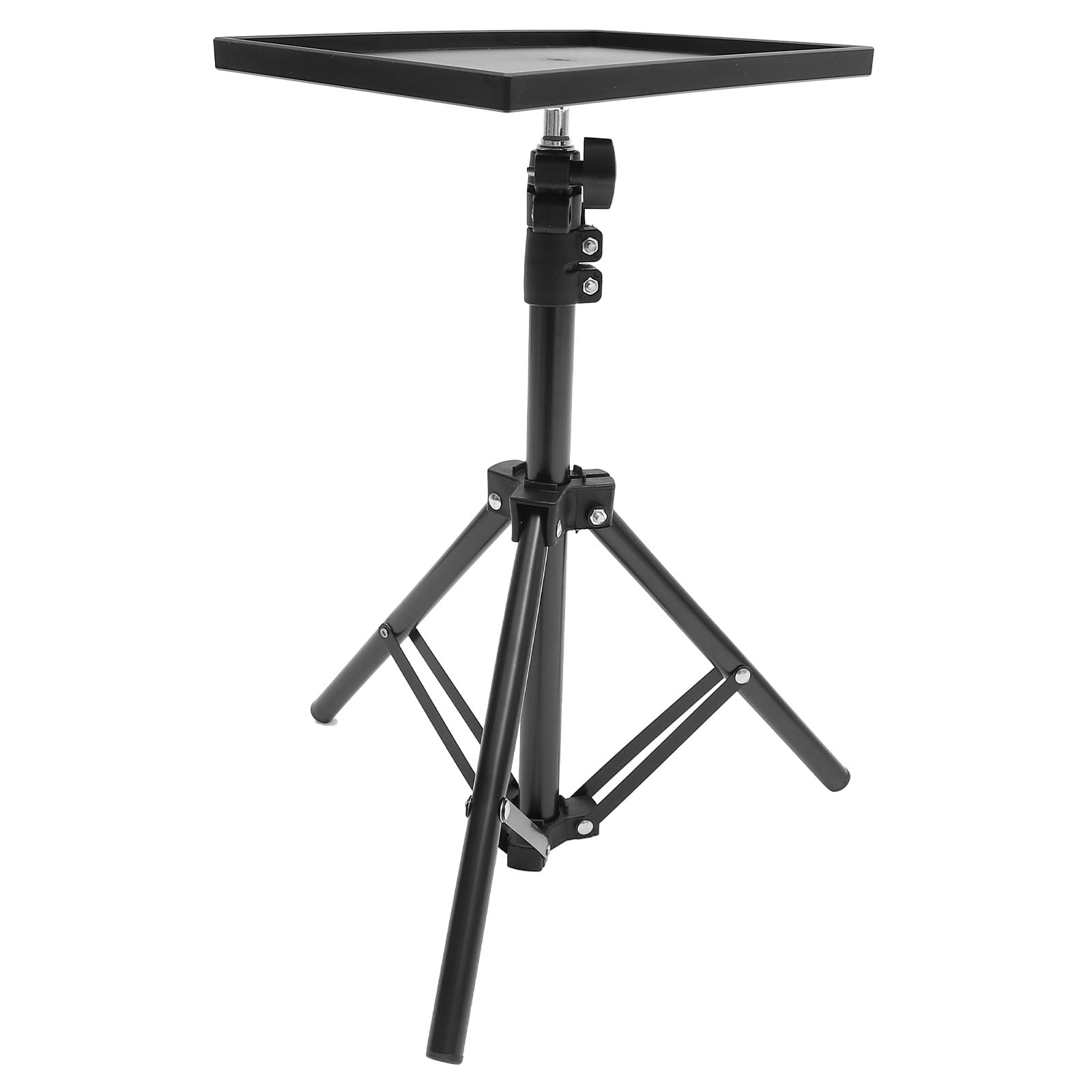 Supporto per Proiettore da Pavimento Pieghevole Nero Connettore 1/4 | Metallo e Abs, Portata 1-2kg, per Business Meeting e Outdoor, Struttura Regolabile per Appoggio Stabile