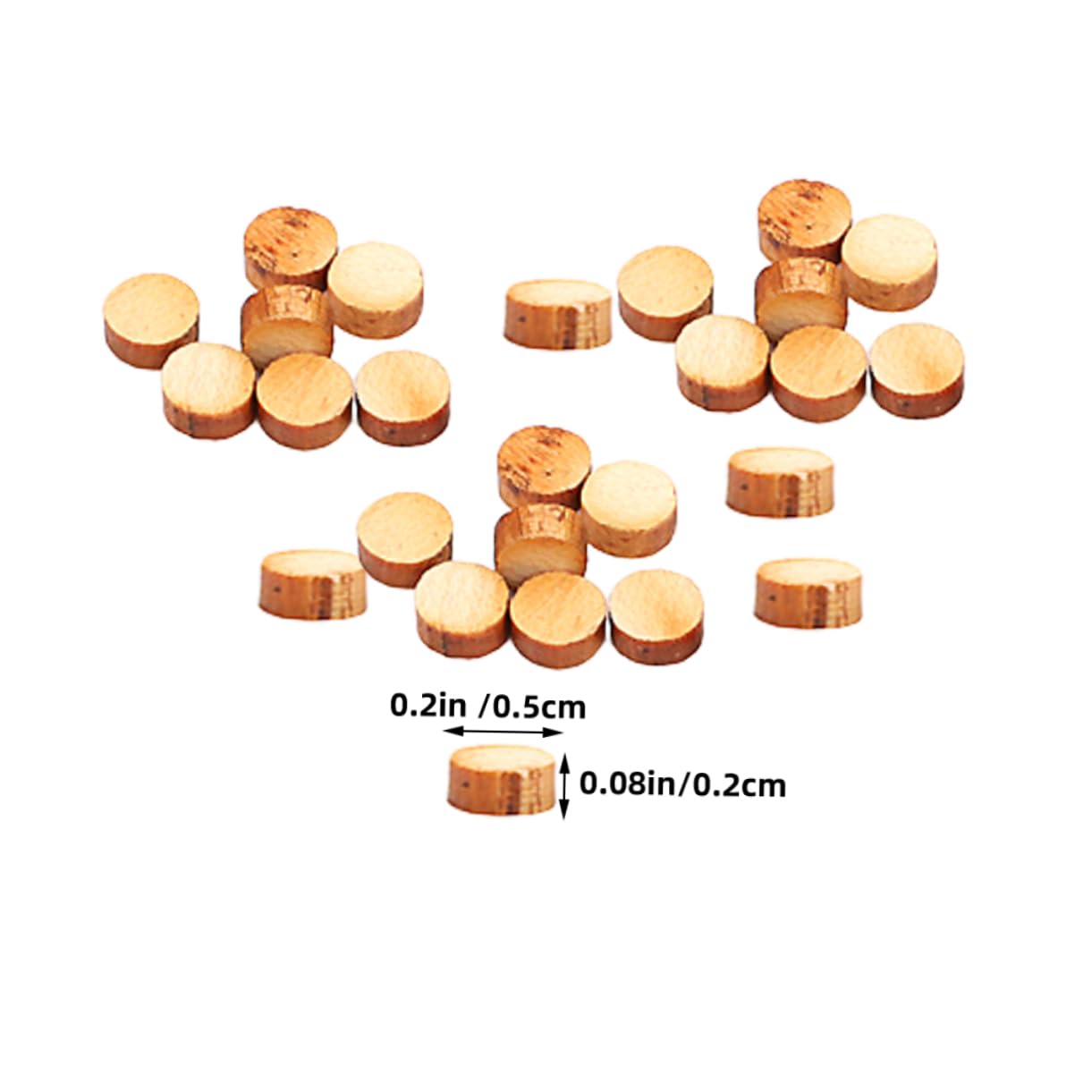 HANABASS 100pcs Guitar Dot Markers Inlay Dots for Fretboard Smooth Surface Easy Installation Durable Wooden Luthier Tools for Bass and Guitar Fingerboards