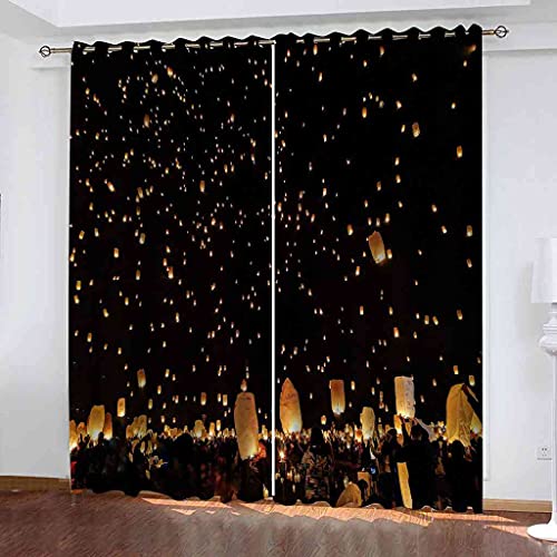 Rideaux occultants enfant 3D de qualité supérieure isolant phonique 200 cm - 2