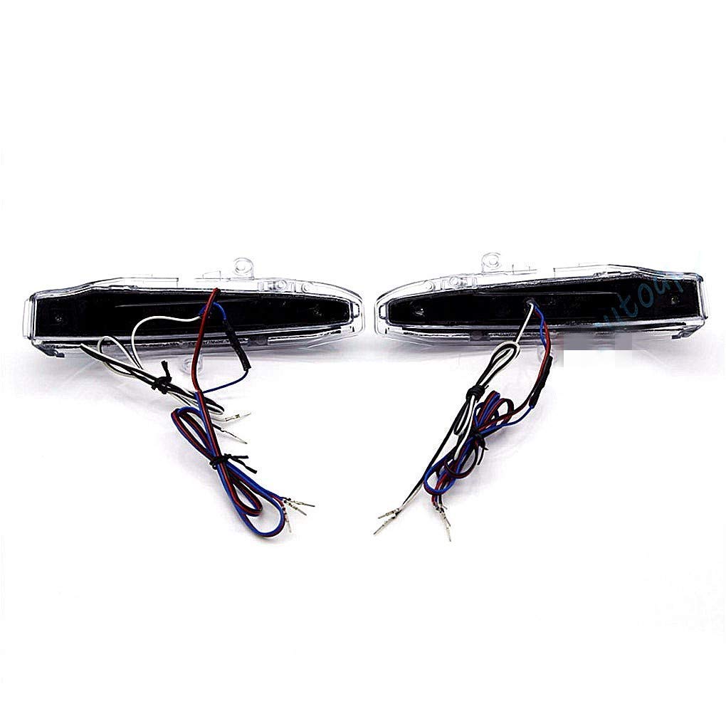 Luci a LED a specchio retrovisore per Alphard Vellfire 30 2016+ RAV4 5th 2019+ Sienna 4th 2020+, Luce di marcia diurna bianca DRL Streamer Segnali di direzione gialli Luci a terra