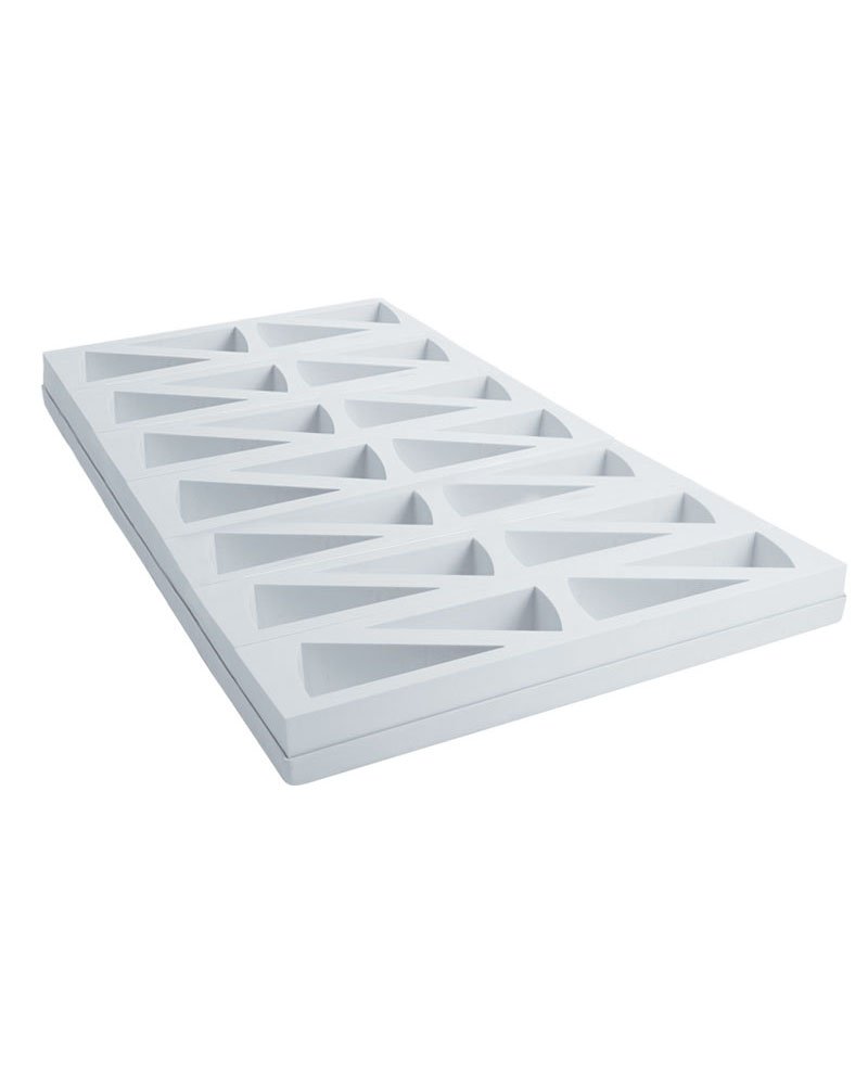 Martellato Plastique en Forme de Pelle à Tarte Moule à Plateau, 60 x 40 x 4 cm, Blanc