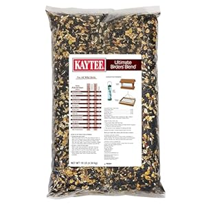 Kaytee Wild Bird Ultimate Birder’s Blend Food Seed For Grosbeaks, Cardinals, Nuthatches, Woodpeckers & Other Wild Birds, 10 Pound