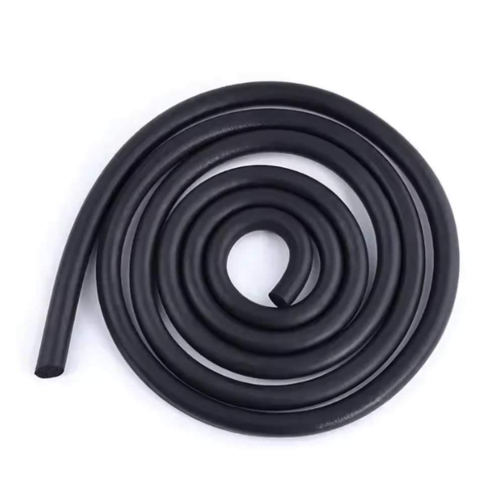 Striscia sigillante in schiuma di silicone da 5 metri - Striscia in spugna nera morbida e resistente, diametro rotondo 2-20 mm 1 pcs(Diameter 7mm)