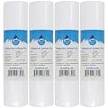 4-Pack Replacement for Watts RO-TFM-4SV Polypropylene Sediment Filter - Universal 10-inch 5-Micron Cartridge Compatible with WATTS PREMIER 500025 FOUR STAGE REVERSE OSMOSIS SYSTEM - Denali Pure Brand