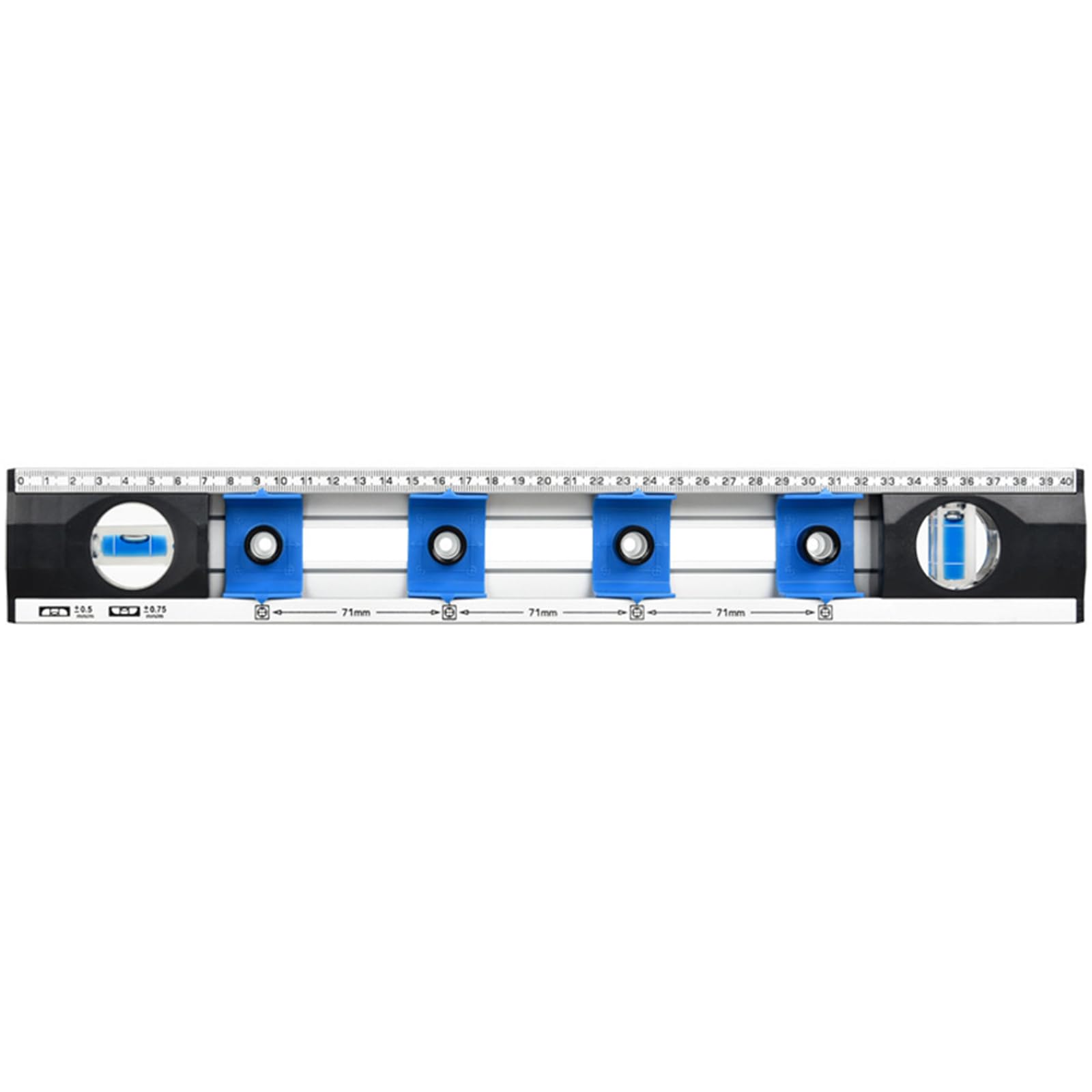 Hole Position Levels Ruler 2 in 1 Levels and Drill Guide for Carpentry and Renovation Tasks Punching Measurement Tool Drilling Positioning Ruler