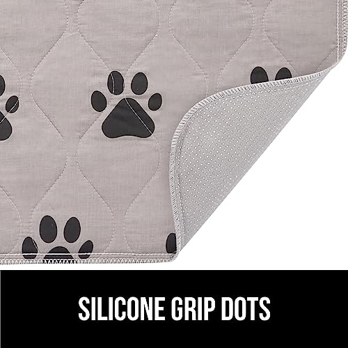 image for GORILLA GRIP Washable Puppy Pads, Slip Resistant Dog Crate Mat, Waterp