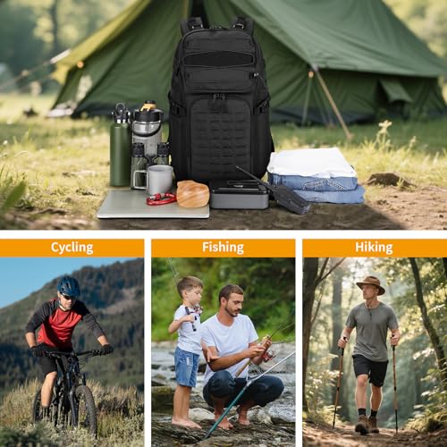 Sac à dos tactique militaire MOLLE 25L de chasse assault pack imperméable