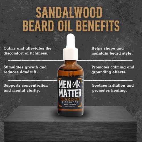 Men Matter & Co Cedarwood Beard Oil - 50ml Organic Moisturizer - Image 4